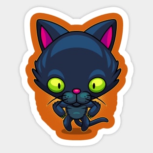 Black Cat Sticker